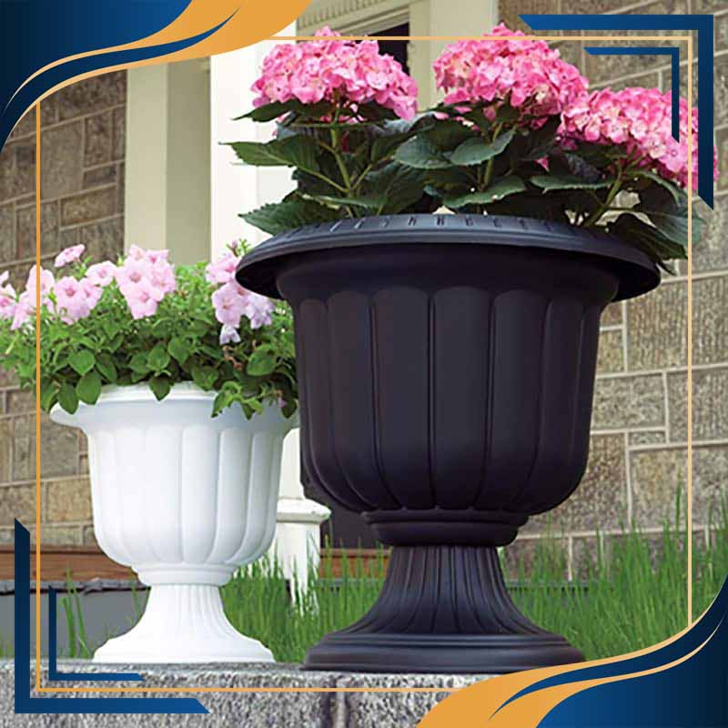 گلدان پلاستیکی پایه دار