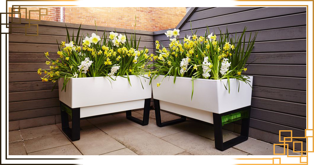 گلدان پلاستیکی مستطیلی