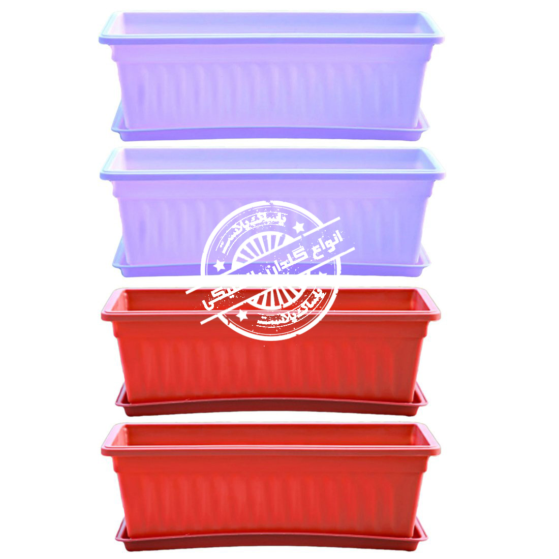 گلدان پلاستیکی مستطیلی