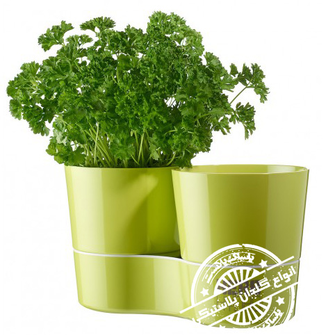 گلدان پلاستیکی دوقلو