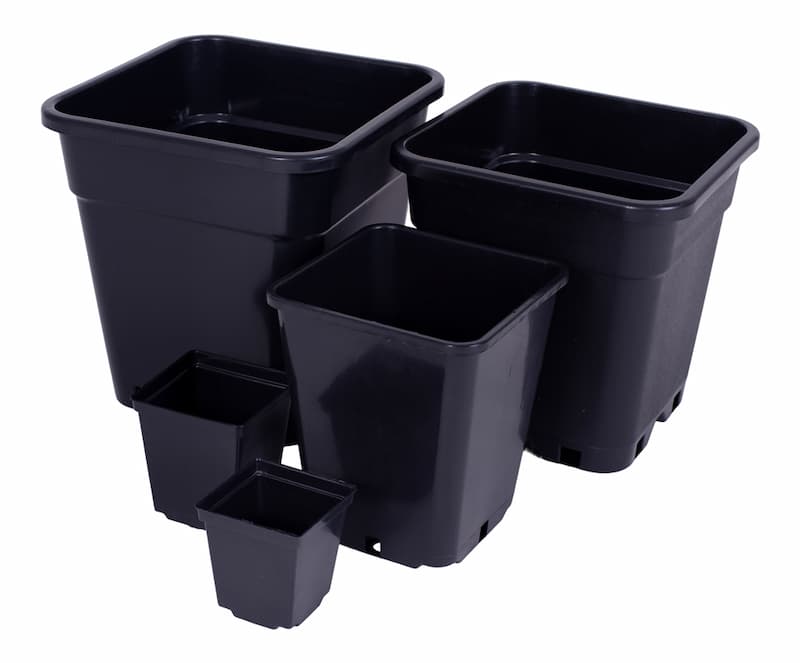 گلدان پلاستیکی مربع