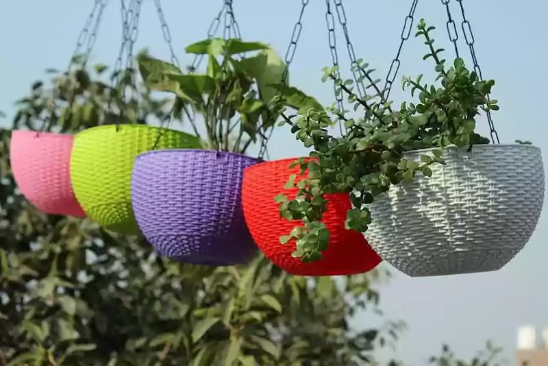 گلدان پلاستیکی آویزی