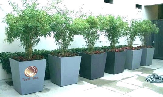 گلدان پلاستیکی آجری