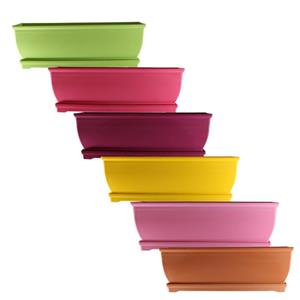 گلدان پلاستیکی بلند