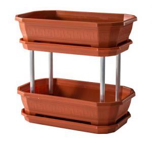 گلدان پلاستیکی بلند