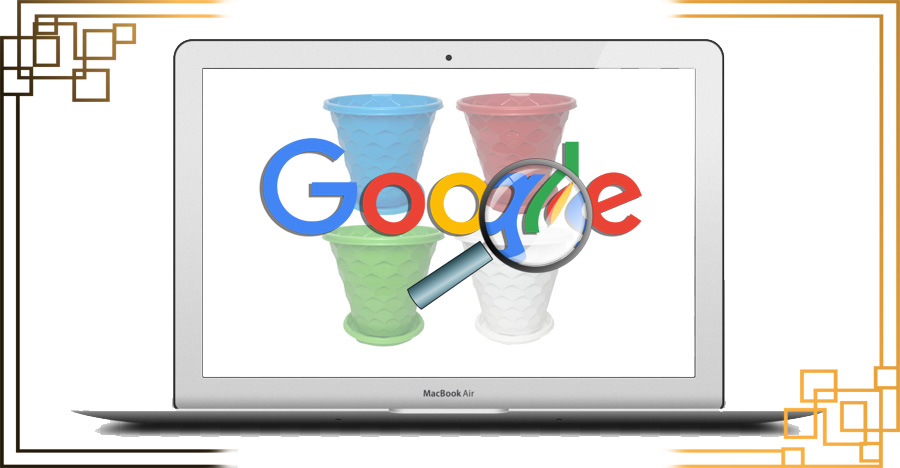 گلدان پلاستیکی گل آوید