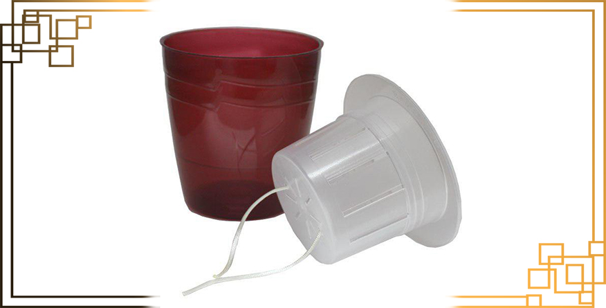 گلدان پلاستیکی خود آبیار