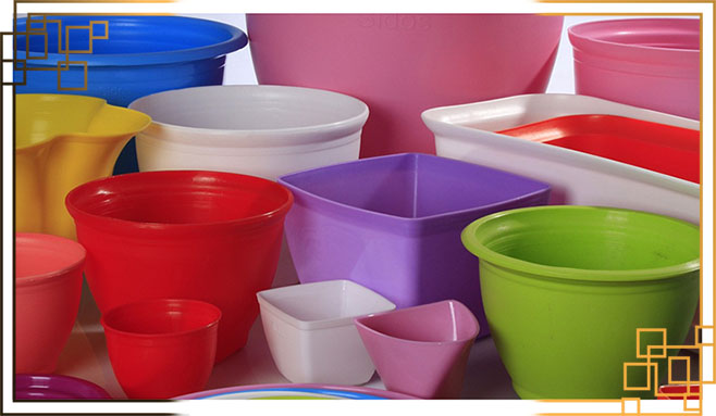 گلدان پلاستیکی خانگی