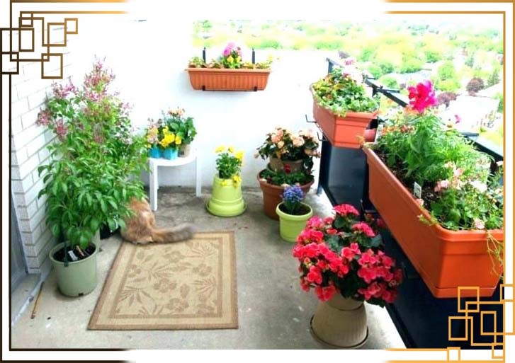 گلدان پلاستیکی بالکنی