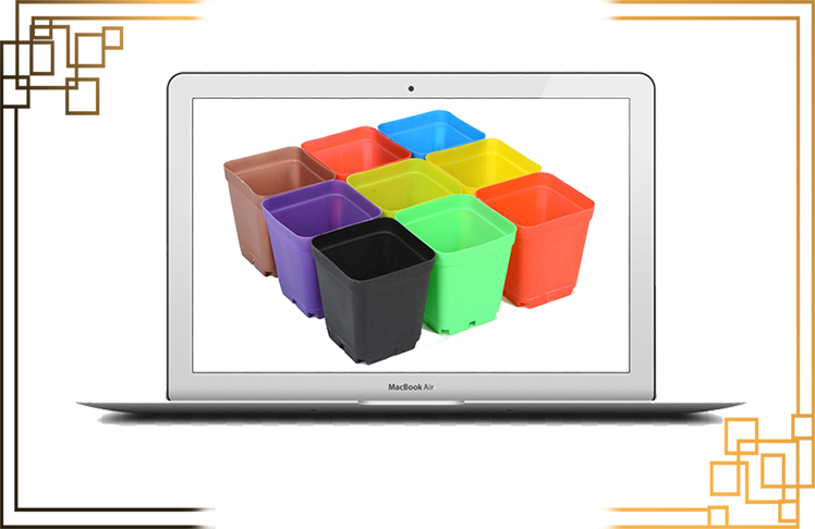 گلدان پلاستیکی یو وی