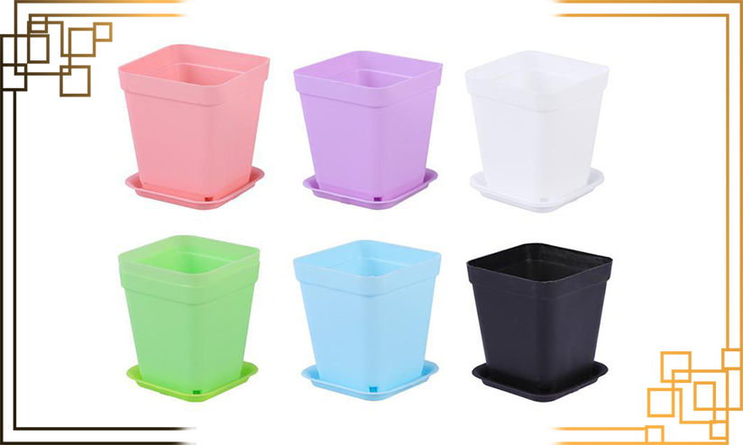 گلدان پلاستیکی متوسط