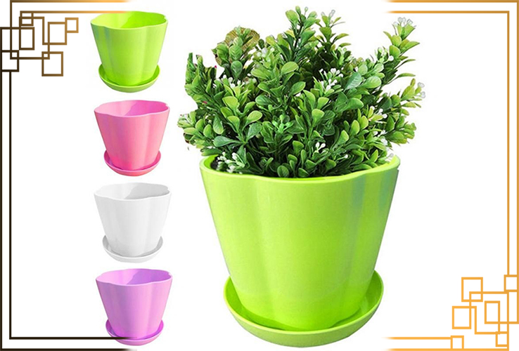 گلدان پلاستیکی متوسط