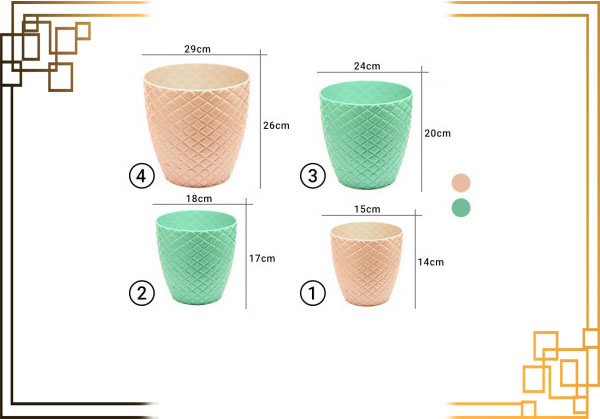 گلدان پلاستیکی پلی نیک