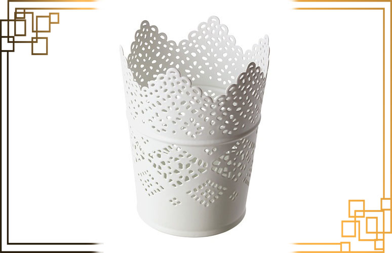 گلدان پلاستیکی لبه توری