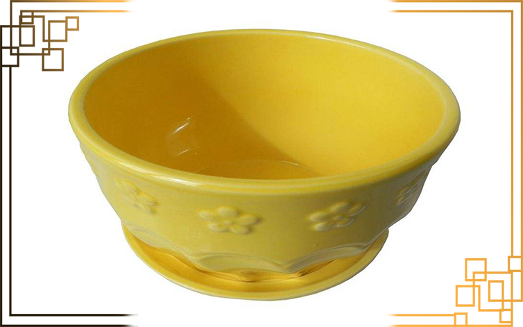 گلدان پلاستیکی طرح برجسته
