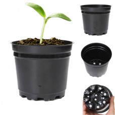 گلدان پلاستیکی مشکی