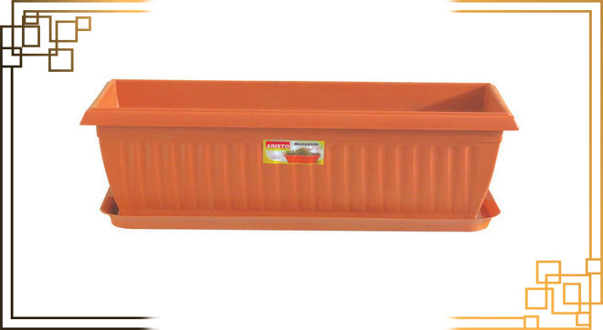 گلدان پلاستیکی سبزی