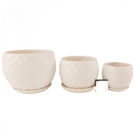 خرید عمده گلدان گرد پلاستیکی