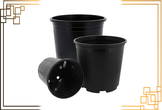 گلدان پلاستیکی گرد