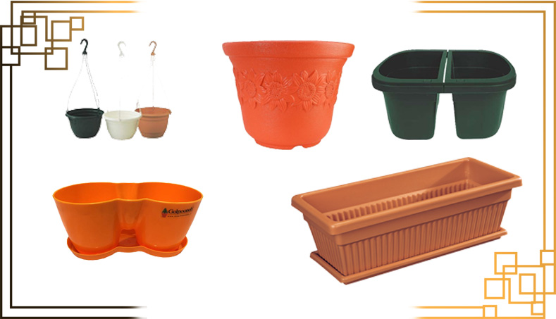 گلدان پلاستیکی مستطیلی