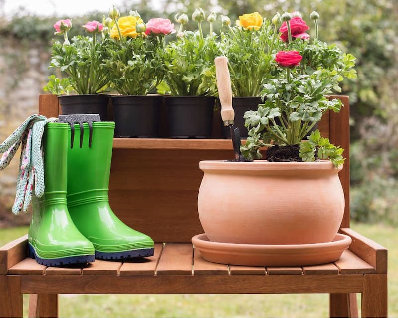 گلدان سفالی