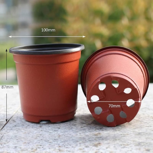 فروش عمده گلدان پلاستیکی نازک ژله ای