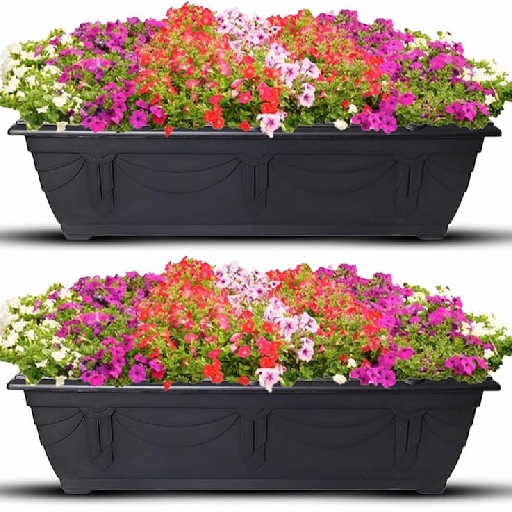 قیمت گلدان پلاستیکی فلاورباکس طولی سایز بزرگ