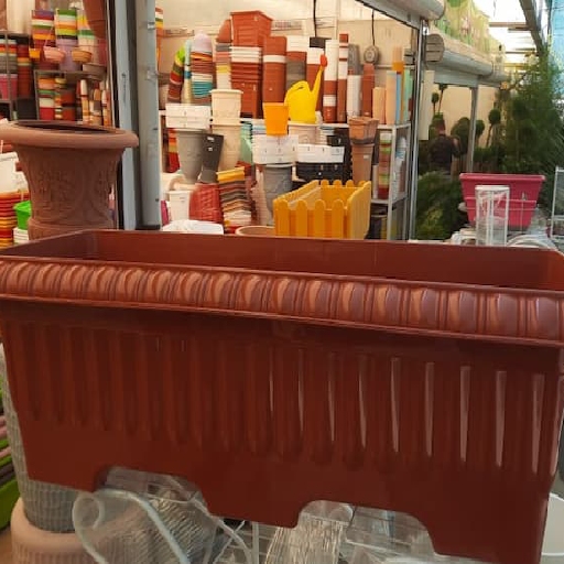 خرید گلدان پلاستیکی عریض مستطیلی