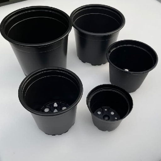 فروش عمده گلدان پلاستیکی نشا از سایز 8 تا 16