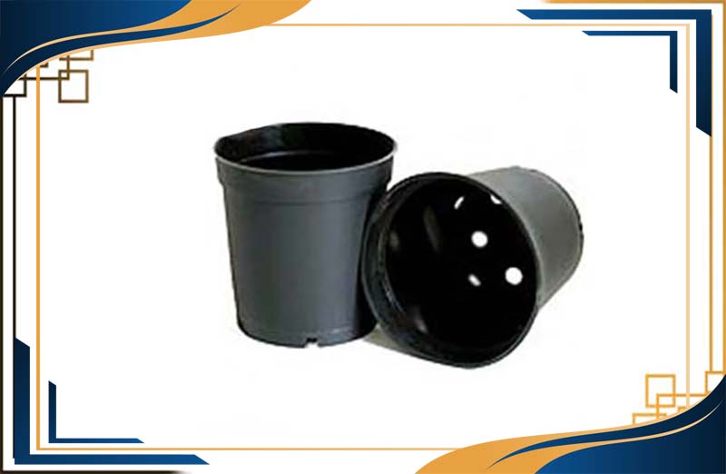 قیمت گلدان پلاستیکی سیاه