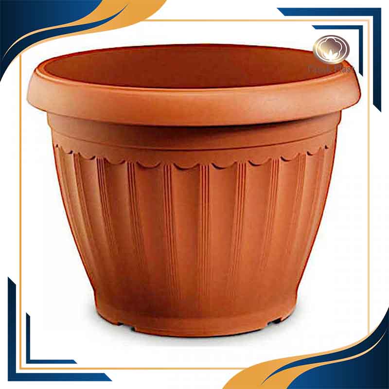 گلدان پلاستیکی گرد