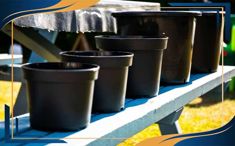 گلدان پلاستیکی گلخانه ای