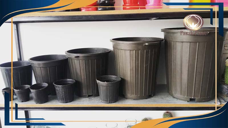 گلدان پلاستیکی سطل 16